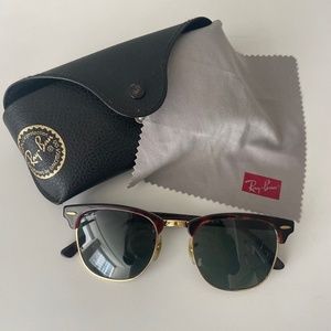 Ray-Ban Clubmaster Metal Women's Sunglasses in tortoise